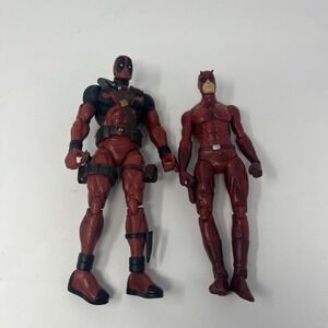 Marvel Diamond Select Toys Deadpool + Daredevil Action Figure Lot Of 2 Loose